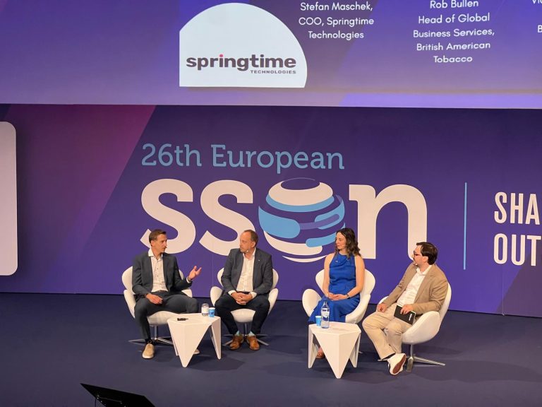 Stefan on stage, speaking